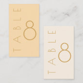 モダンシャンパン結婚音 プレイスカード (正面/裏面)