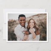 モダンシャンパン金ゴールドフォト結婚ズ 招待状 (裏面)