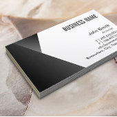 モダンシャープな白黒の建築家 名刺