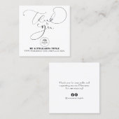 モダンショッピングスモールブランディングスクア スクエア名刺 (正面/裏面)