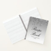 モダンシルバーグリッターレシピ本 ノートブック (内部)