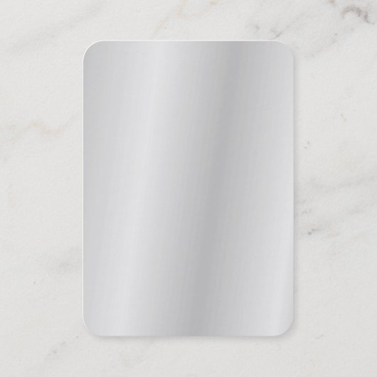 モダンシルバーグレイはっきりしたミニマルプロフェッショナル 名刺 (裏面)