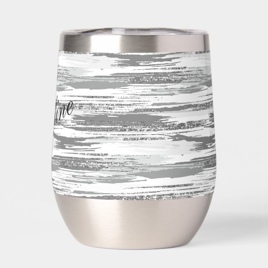 モダンシルバーグレ絵を描イブラシストローク (背面)