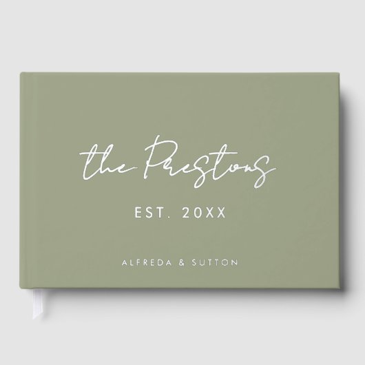 モダンシルバーフォイル結婚ズ ゲストブック (正面)