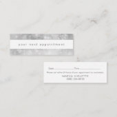 モダンシルバーボケアポイントメント スキニー名刺 (正面/裏面)