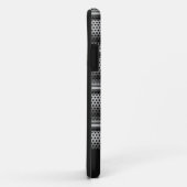 モダンシルバーモノグラム Case-Mate iPhoneケース (裏面/右)