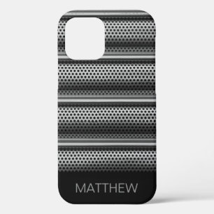 モダンシルバーモノグラム iPhone 12 PROケース