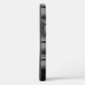 モダンシルバーモノグラム Case-Mate iPhoneケース (裏面 / 右)