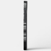 モダンシルバーモノグラム Case-Mate iPhoneケース (裏面 / 左)