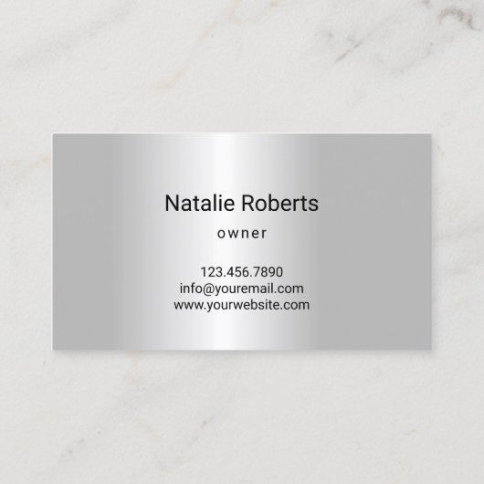 モダンシルバーモーア気にロン&造園 名刺 (裏面)