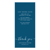 モダンシルバーワールドマップハートメニューカード ラックカード (裏面)