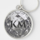 モダンシルバー25周年記念結婚プレミアム キーホルダー (正面)