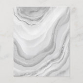 モダンシルバー40thバースデーウォーターカラーグリッター チラシ (裏面)