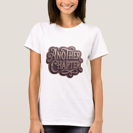 モダンシルバーANOTHER CHAPTER 引用デザイン Tシャツ (正面)