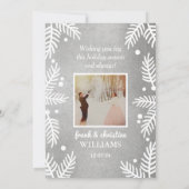 モダンシルバ結婚したー・クリス結婚マスの写真 シーズンカード (裏面)