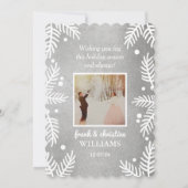 モダンシルバ結婚したー・クリス結婚マスの写真 シーズンカード (裏面)