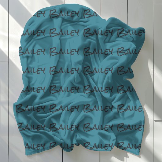 モダンシンプルおもしろいペットドッグ猫名 フリースブランケット