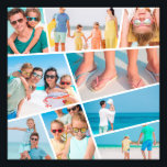 モダンシンプルおもしろい9カスタム画像コラージュ写真 フォトプリント          <br><div class="desc">家族や友達カスタムの9枚の写真と年を追加。写真と必要なもし写真を追加し、写真とフレームのグループのマスクを解除し、フレームに対して画像を調整し、次にマスクリッククを調整する。</div>