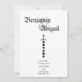 モダンシンプルなダイス剣ドラゴンズゲーマー 招待状 (正面)