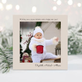 モダンシンプルなメリークリスマス 写真入り タイプ シーズンカード