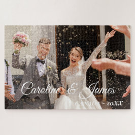 モダンシンプルな結婚式の写真 ジグソーパズル