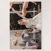 モダンシンプルな結婚式の写真 ジグソーパズル (縦)