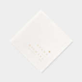 モダンシンプルな結婚式ID1020 箔ナプキン (右)