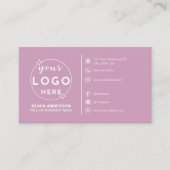 モダンシンプルのロゴカスタムアイコン 名刺 (正面)