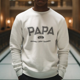 モダンシンプルはっきりしたタイポグラフィパパ スウェットシャツ