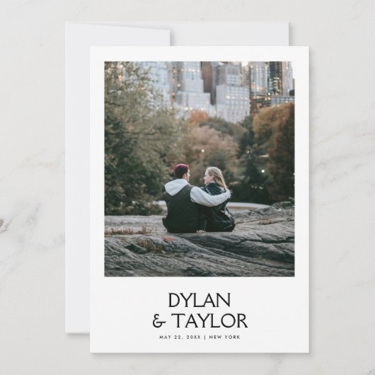 モダンシンプルはっきりした名フレーム2-Photo セーブザデート (正面)