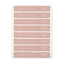 モダンシンプルほこりっぽいピンクのエレガントな結婚式