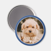 モダンシンプルよくはしゃぐエレガントシックなポーペットフォト マグネット (正面/裏面)