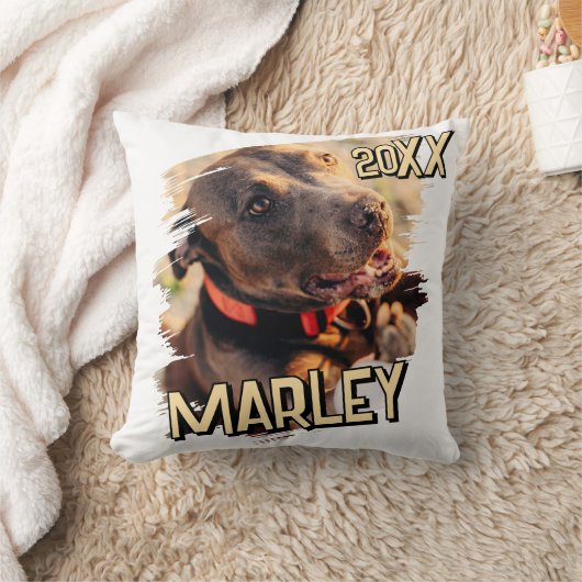 モダンシンプルよくはしゃぐグランジカスタムPet写真 クッション (ブランケット)