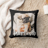 モダンシンプルよくはしゃぐグランジカスタムPet写真 クッション (ブランケット)