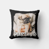 モダンシンプルよくはしゃぐグランジカスタムPet写真 クッション (正面)