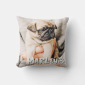 モダンシンプルよくはしゃぐグランジカスタムPet写真 クッション (正面)