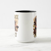 モダンシンプルよくはしゃぐグランジカスタムPet写真 マグカップ (中央)