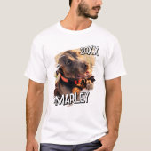 モダンシンプルよくはしゃぐグランジカスタムPet写真 Tシャツ (正面)