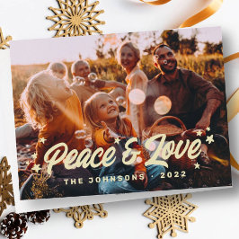 モダンシンプルよくはしゃぐGreetings Stars Family Photo シーズンカード