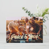 モダンシンプルよくはしゃぐGreetings Stars Family Photo シーズンカード (スタンド正面)