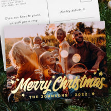 モダンシンプルよくはしゃぐGreetings Stars Family Photo