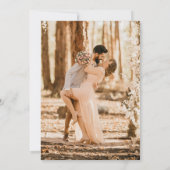 モダンシンプルアイボリーTaupe写真結婚の 招待状 (裏面)