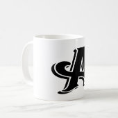 モダンシンプルアルファベットMag文字A コーヒーマグカップ (正面左)