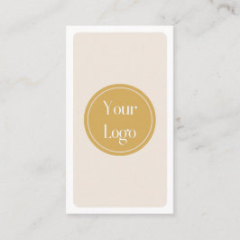 モダンシンプルイエロークリームミニマリスト 名刺