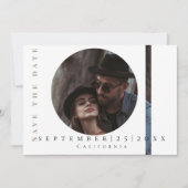 モダンシンプルイメージフラット日付カードを保存 セーブザデート (正面)