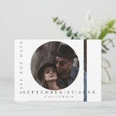 モダンシンプルイメージフラット日付カードを保存 セーブザデート (スタンド正面)