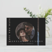 モダンシンプルイメージフラット日付カードを保存 セーブザデート (スタンド正面)