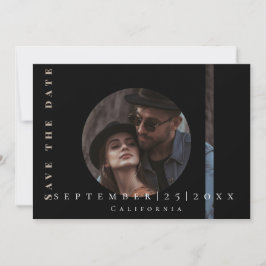 モダンシンプルイメージフラット日付カードを保存 セーブザデート