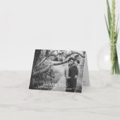 モダンシンプルウェディングフォト感謝カード サンキューカード (正面)