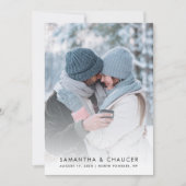 モダンシンプルウェディングフォト セーブザデート (正面)